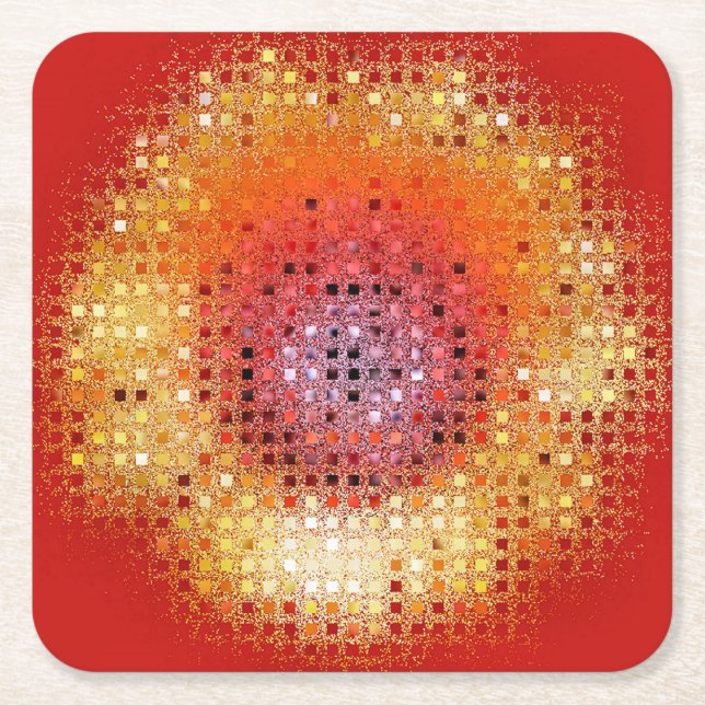 DESSOUS-DE-VERRE CARRÉ EN PAPIER DÉPANNAGE (Devant)