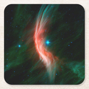 Dessous-de-verre Carré En Papier Des Vents Stellaires Sortent De Zeta Ophiuchi.