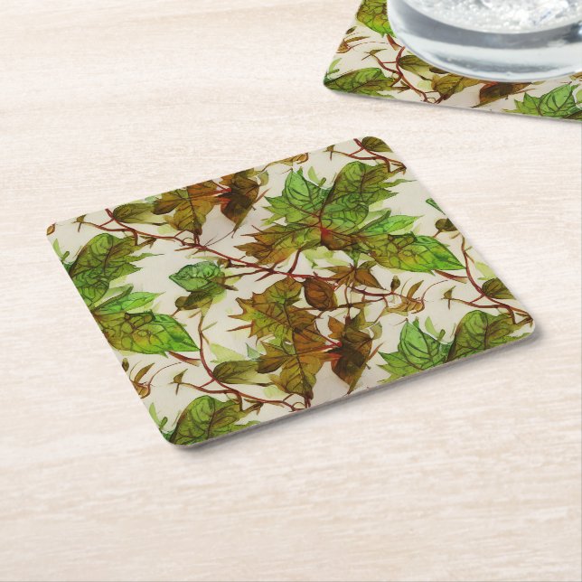 Dessous-de-verre Carré En Papier Dessous de verre (Incliné)