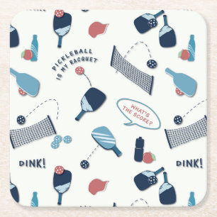 Dessous-de-verre Carré En Papier Dessous de verre amusants et sportifs de Picklebal