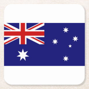 Dessous-de-verre Carré En Papier Dessous de verre australiens de drapeau