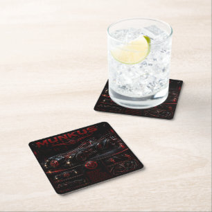 Dessous-de-verre Carré En Papier dessous de verre de boisson automobile munkus/cuis