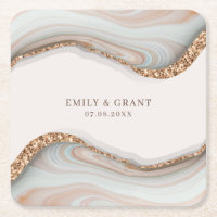 Dessous de verre de boisson en marbre de pierre d'