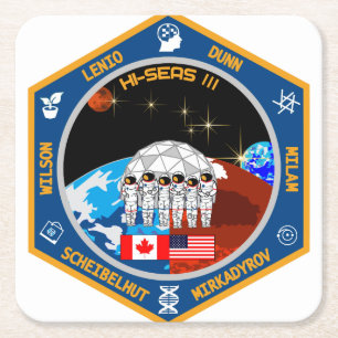 Dessous-de-verre Carré En Papier Dessous de verre de HI-SEAS III