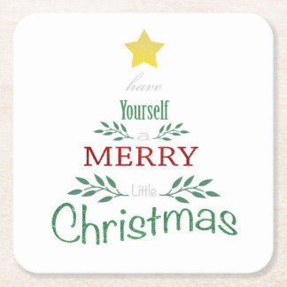 Dessous-de-verre Carré En Papier Dessous de verre de Noël