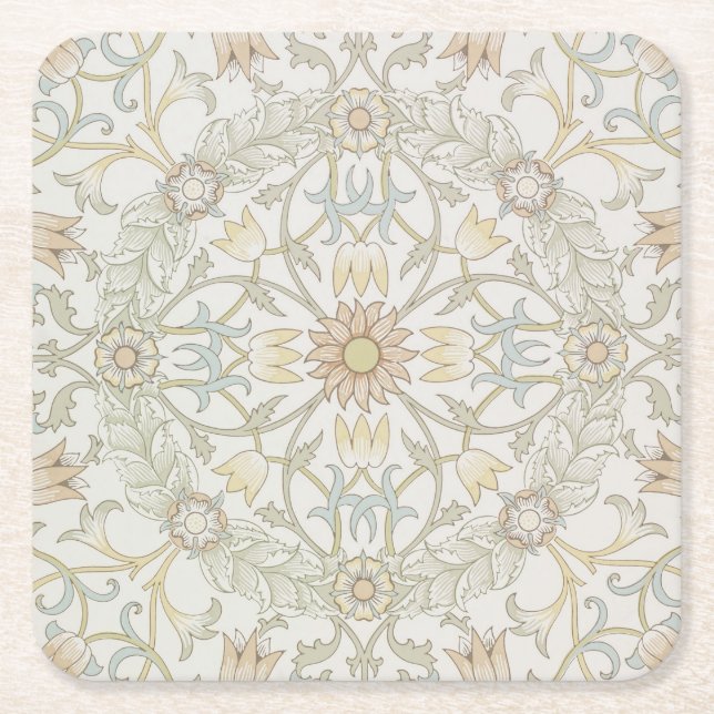 Dessous-de-verre Carré En Papier Dessous de verre de papier Floral William Morris (Devant)
