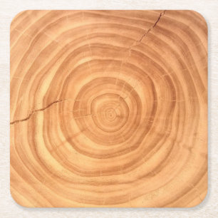 Dessous-de-verre Carré En Papier Dessous de verre de papier tranché de la branche 