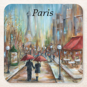 Dessous-de-verre Carré En Papier Dessous de verre de Paris