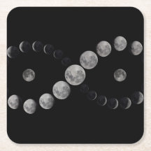 Dessous de verre d'infini de phase lune