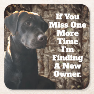 Dessous-de-verre Carré En Papier Dessous de verre drôles de Camo de laboratoire de