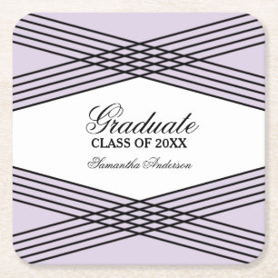 Dessous-de-verre Carré En Papier Dessous de verre Élégants Déco Purple Graduation