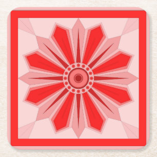 Dessous-de-verre Carré En Papier Dessous de verre en papier avec art