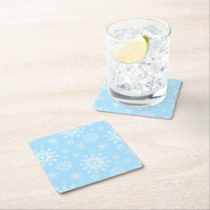 Dessous-de-verre Carré En Papier Dessous de verre en papier flocon de neige