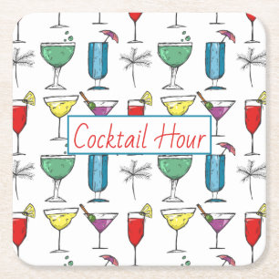 Dessous-de-verre Carré En Papier Dessous de verre en papier pour cocktail de boisso