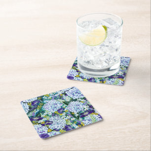 Dessous-de-verre Carré En Papier Dessous de verre floral Rhapsodie Hydrangea