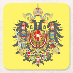 Dessous-de-verre Carré En Papier Dessous de verre Habsburg Coat d'armoiries
