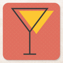 Dessous de verre lumineux Martini de boissons