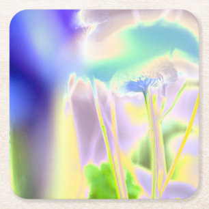 Dessous-de-verre Carré En Papier Dessous de verre papier à fleurs Dreamy