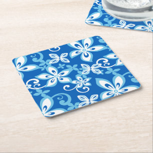 Dessous-de-verre Carré En Papier DESSOUS DE VERRE papier ALOHA HAWAII (BLUES)