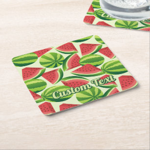 Dessous-de-verre Carré En Papier Dessous de verre papier Patterm Watermelon