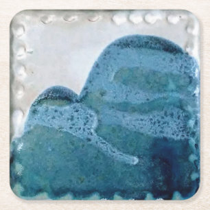 Dessous-de-verre Carré En Papier Dessous de verre papier Vintage 1985 Mt Tamalpais