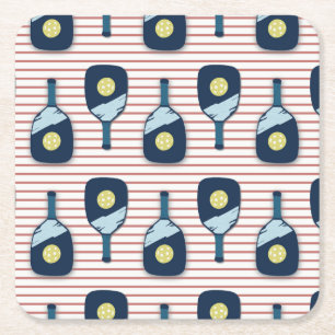 Dessous-de-verre Carré En Papier Dessous de verre Pickleball Paddle