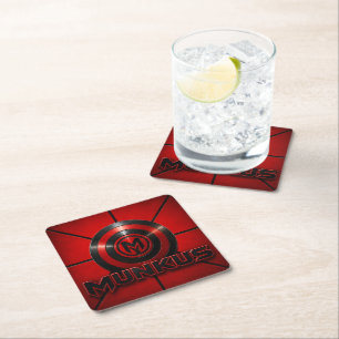 Dessous-de-verre Carré En Papier dessous de verre pour boissons munkus/décoration d
