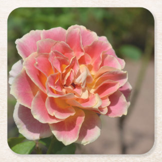 Dessous-de-verre Carré En Papier Dessous de verre Rose Jaune Rose