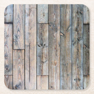 Dessous-de-verre Carré En Papier Dessous de verre rustiques de Barnwood