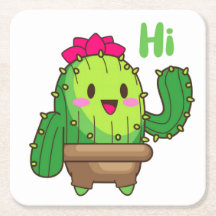 Dessous de verre Sip & Smile – Le cactus dit bonjo
