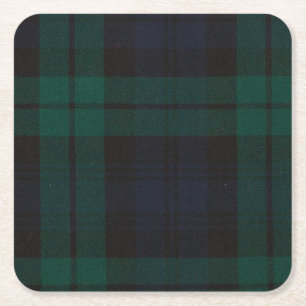 Dessous-de-verre Carré En Papier Dessous de verre Tartan Custom Carré