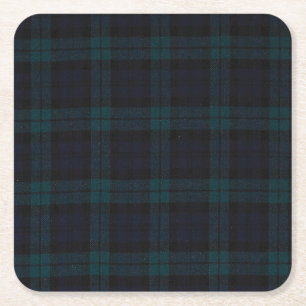 Dessous-de-verre Carré En Papier Dessous de verre Tartan Custom Carré