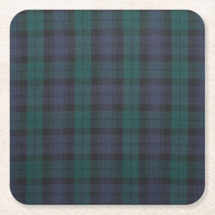 Dessous-de-verre Carré En Papier Dessous de verre Tartan Custom Carré