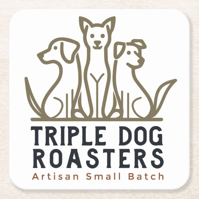 Dessous-de-verre Carré En Papier Dessous de verre TDR (Devant)