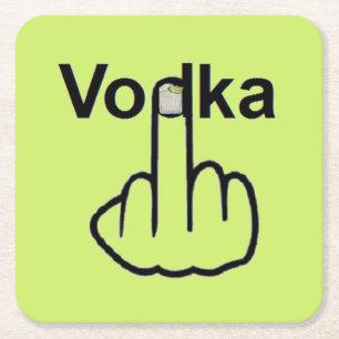 Dessous-de-verre Carré En Papier Dessous de verre Vodka Flip