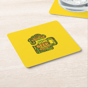 Dessous-de-verre Carré En Papier Dessous de verre Word Cloud