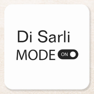 Dessous-de-verre Carré En Papier Di Sarli mode  drôle Tanguero Tango Marathon 