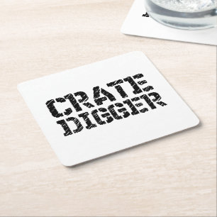 Dessous-de-verre Carré En Papier Digger de vitesse