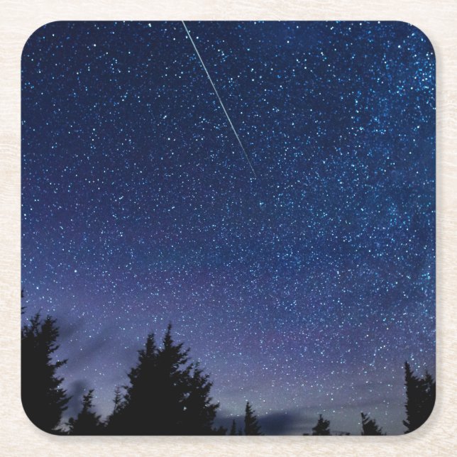 Dessous-de-verre Carré En Papier Douche Perseid Meteor (Devant)