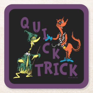 Dessous-de-verre Carré En Papier Dr. Seuss   Graphisme Halloween « Tour de passe-pa