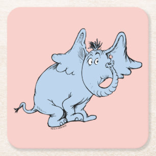Dessous-de-verre Carré En Papier Dr. Seuss Horton Côté Regard