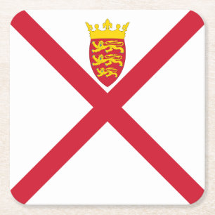 Dessous-de-verre Carré En Papier Drapeau de Jersey