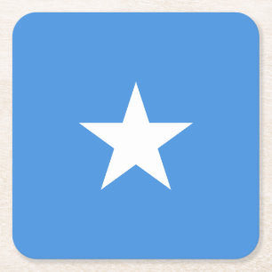 Dessous-de-verre Carré En Papier Drapeau de la Somalie