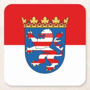 Dessous-de-verre Carré En Papier Drapeau du Dessous de verre papier Carré Hesse