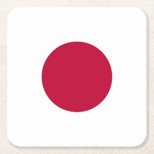 Dessous-de-verre Carré En Papier Drapeau du Japon