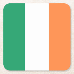 Dessous-de-verre Carré En Papier Drapeau irlandais