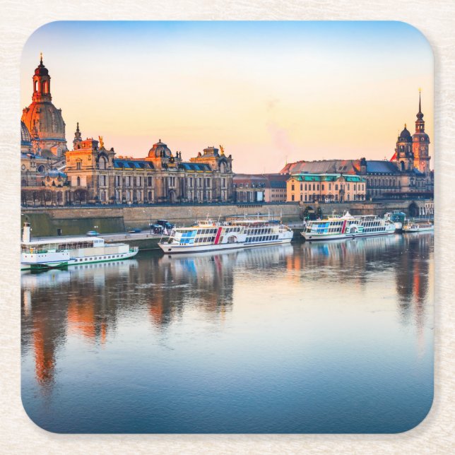 Dessous-de-verre Carré En Papier Dresden (Devant)