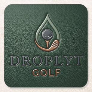 Dessous-de-verre Carré En Papier Droplyt Golf Heritage Vert