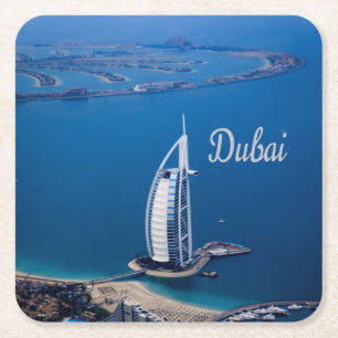 Dessous-de-verre Carré En Papier Dubaï Émirats arabes unis Burj Al Arab