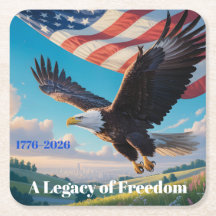 Eagle & Drapeau USA 250 Ans Fête
